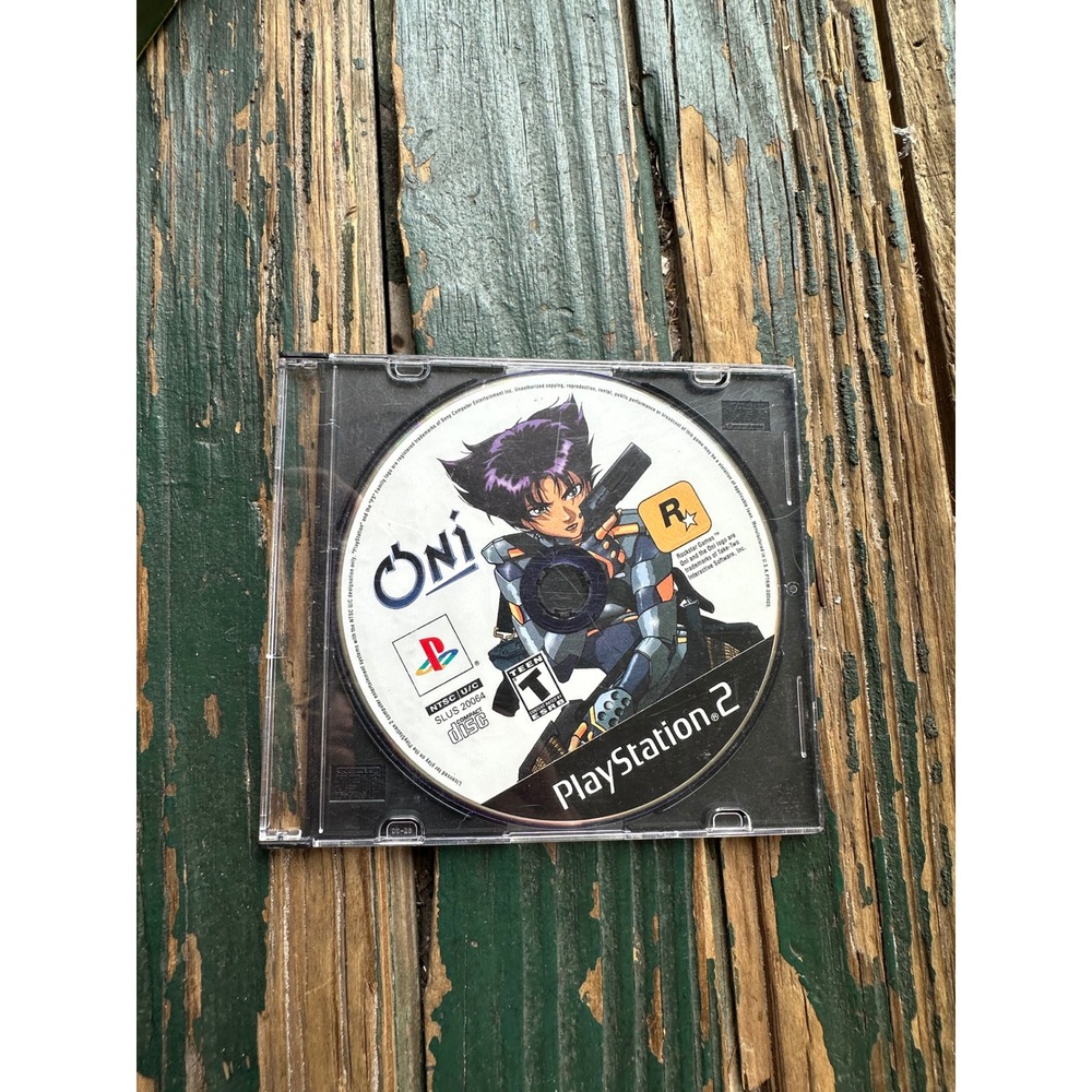 Oni Rockstar Games Sony PlayStation 2 PS2 Blue Disc SLUS-20064 Action Game